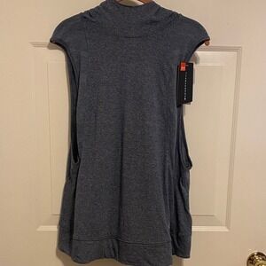 Under Armour Threadborne HeatGear Sleeveless Hoodie Charcoal Grey 1305122 XL